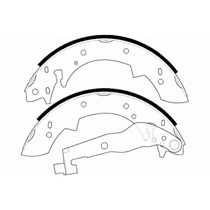 Photo Brake Shoe Set NECTO N1507