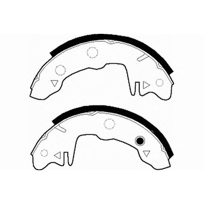 Photo Brake Shoe Set NECTO N1016