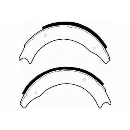 Photo Brake Shoe Set NECTO N1018