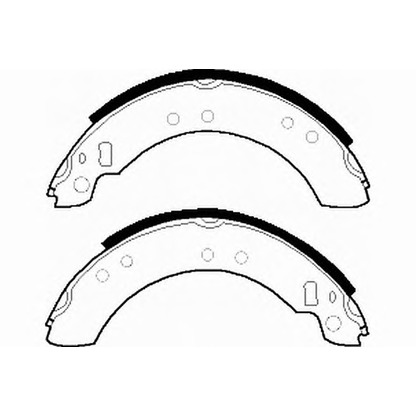 Photo Brake Shoe Set NECTO N1072