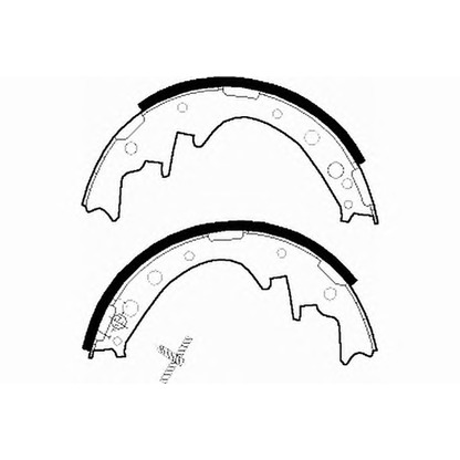 Photo Brake Shoe Set NECTO N1418