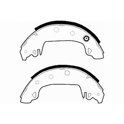 Photo Brake Shoe Set NECTO N1346