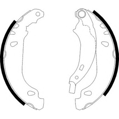 Photo Brake Shoe Set NECTO N1644