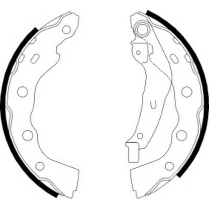 Photo Brake Shoe Set NECTO N1668