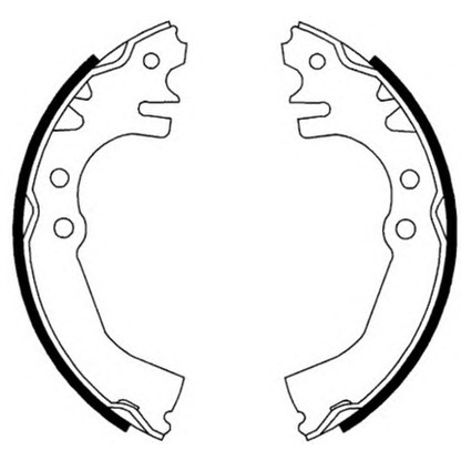 Photo Brake Shoe Set NECTO N1630