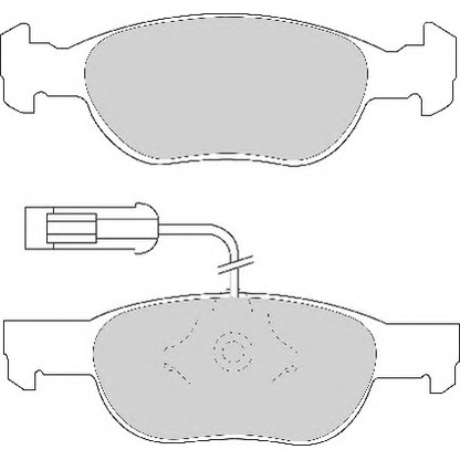 Photo Brake Pad Set, disc brake NECTO FD6643N