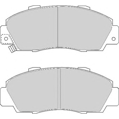 Photo Brake Pad Set, disc brake NECTO FD6591N