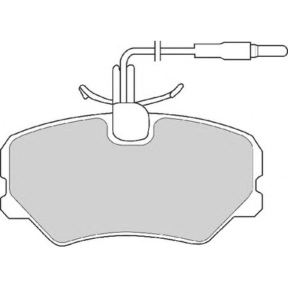 Photo Brake Pad Set, disc brake NECTO FD2405N