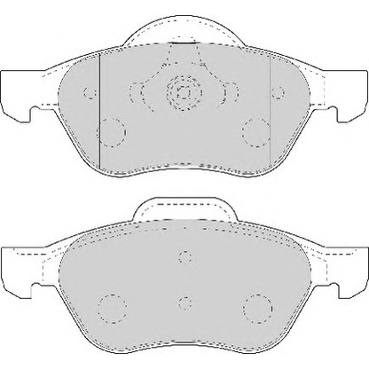 Photo Brake Pad Set, disc brake NECTO FD7010N