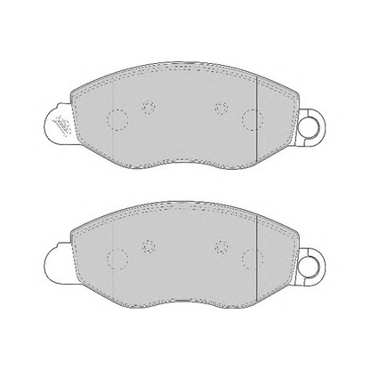 Photo Brake Pad Set, disc brake NECTO FD6901N