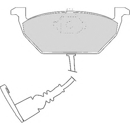 Photo Brake Pad Set, disc brake NECTO FD6873N