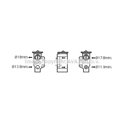 Photo Expansion Valve, air conditioning AVA QUALITY COOLING AI1351