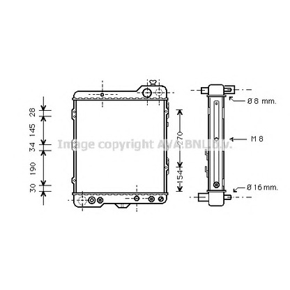 Photo Radiateur, refroidissement du moteur AVA QUALITY COOLING AI2060