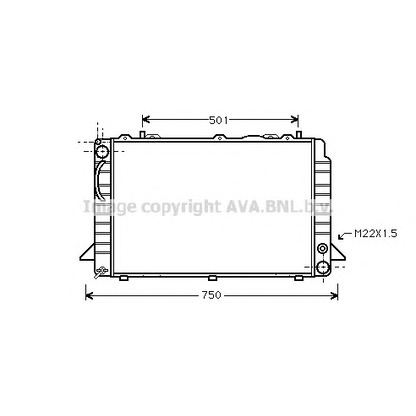 Foto Radiador, refrigeración del motor AVA QUALITY COOLING AI2085