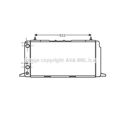 Photo Radiator, engine cooling AVA QUALITY COOLING AI2091