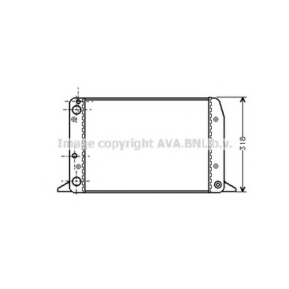 Photo Radiator, engine cooling AVA QUALITY COOLING AI2104