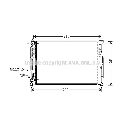 Foto Kühler, Motorkühlung AVA QUALITY COOLING AI2108