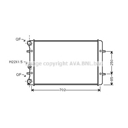 Zdjęcie Chłodnica, układ chłodzenia silnika AVA QUALITY COOLING AI2129