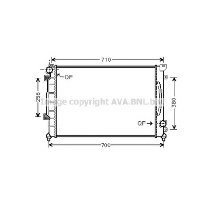 Foto Radiatore, Raffreddamento motore AVA QUALITY COOLING AI2139