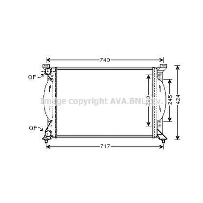 Photo Radiateur, refroidissement du moteur AVA QUALITY COOLING AI2201