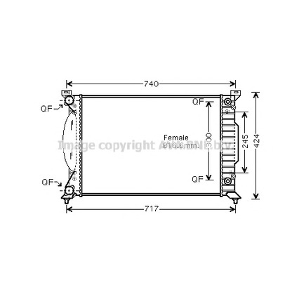 Foto Kühler, Motorkühlung AVA QUALITY COOLING AI2202