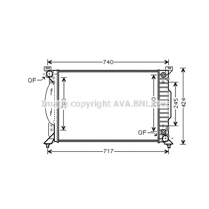 Photo Radiateur, refroidissement du moteur AVA QUALITY COOLING AI2229