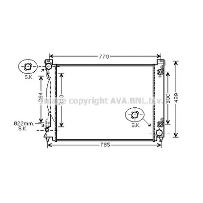 Foto Radiador, refrigeración del motor AVA QUALITY COOLING AI2231