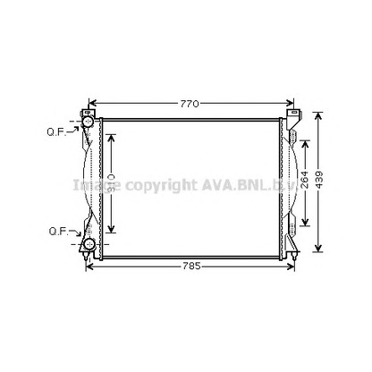 Foto Radiador, refrigeración del motor AVA QUALITY COOLING AI2233