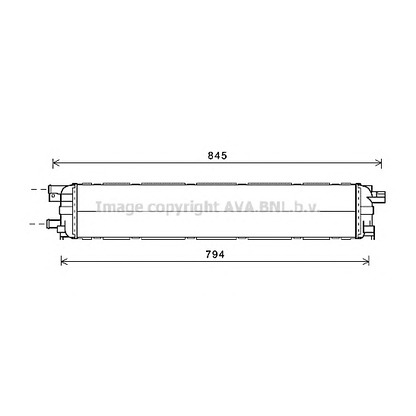 Фото Низкотемпературный охладитель, интеркулер AVA QUALITY COOLING AI2366