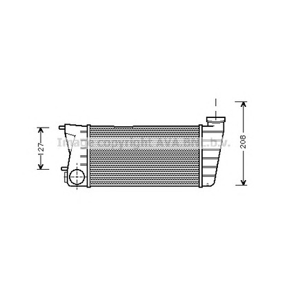 Foto Radiador de aire de admisión AVA QUALITY COOLING AI4133