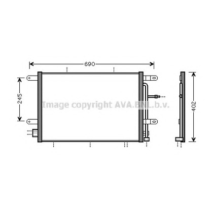 Photo Condenser, air conditioning AVA QUALITY COOLING AI5239