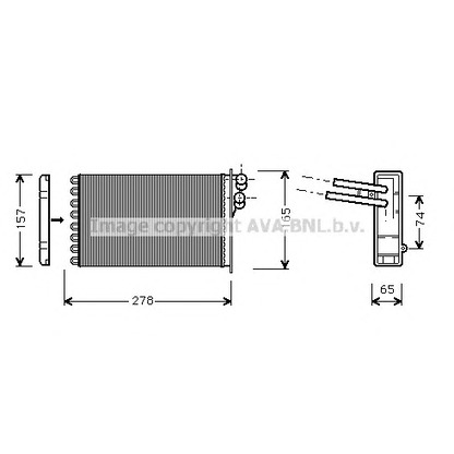 Foto Wärmetauscher, Innenraumheizung AVA QUALITY COOLING AI6156