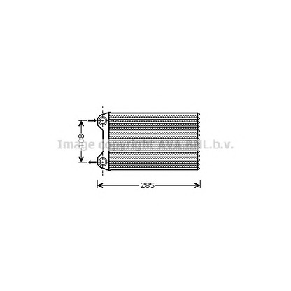 Photo Heat Exchanger, interior heating AVA QUALITY COOLING AI6223