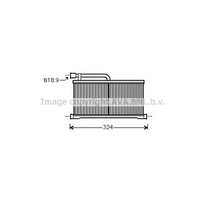 Photo Heat Exchanger, interior heating AVA QUALITY COOLING AI6296
