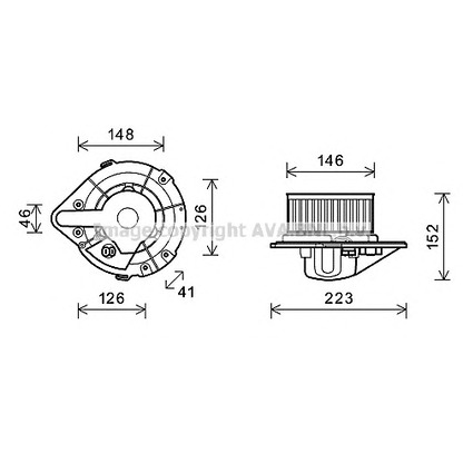 Photo Pulseur d'air habitacle AVA QUALITY COOLING AI7501