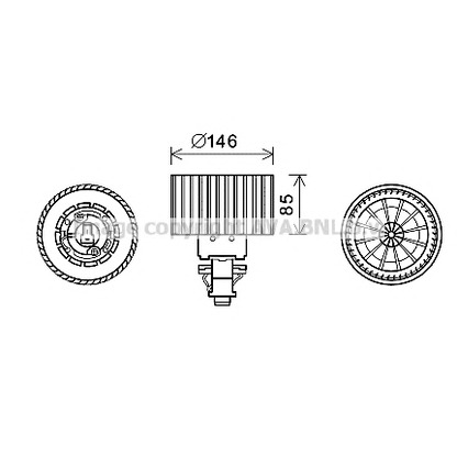 Zdjęcie Wentylator wnętrza AVA QUALITY COOLING AI8374