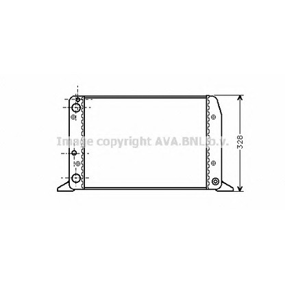 Фото Радиатор, охлаждение двигателя AVA QUALITY COOLING AIA2028