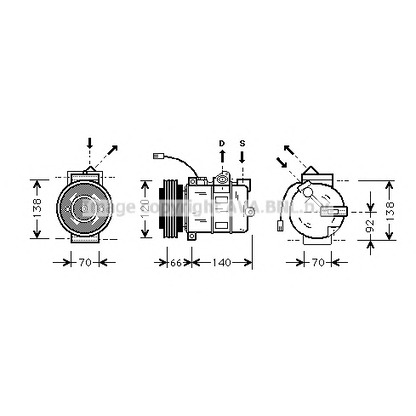 Photo Compressor, air conditioning AVA QUALITY COOLING AIAK150