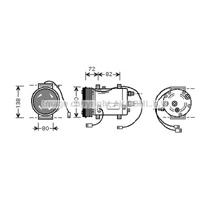 Photo Compressor, air conditioning AVA QUALITY COOLING AIAK179