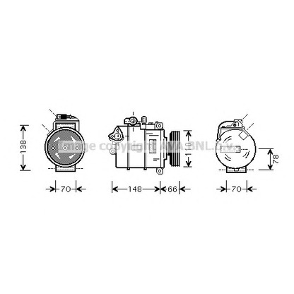 Photo Compresseur, climatisation AVA QUALITY COOLING AIAK275