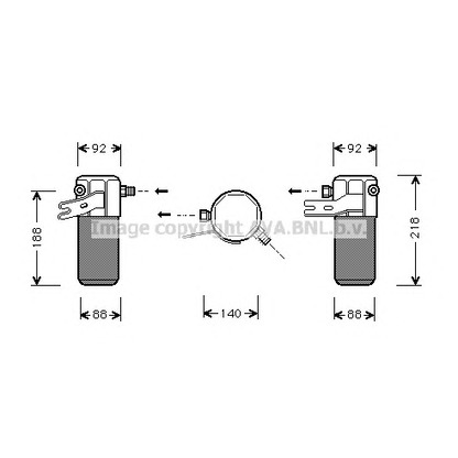 Foto Filtro deshidratante, aire acondicionado AVA QUALITY COOLING AID012