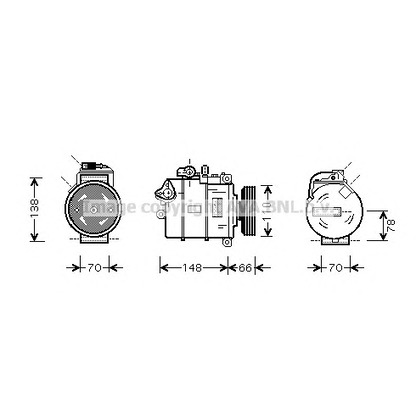 Photo Compressor, air conditioning AVA QUALITY COOLING AIK226