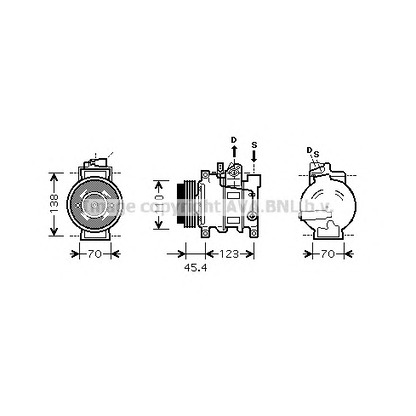 Photo Compressor, air conditioning AVA QUALITY COOLING AIK227