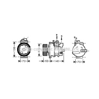 Photo Compressor, air conditioning AVA QUALITY COOLING AIK266