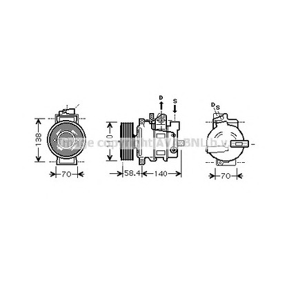 Photo Compresseur, climatisation AVA QUALITY COOLING AIK274