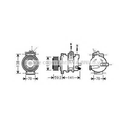 Foto Kompressor, Klimaanlage AVA QUALITY COOLING AIK329