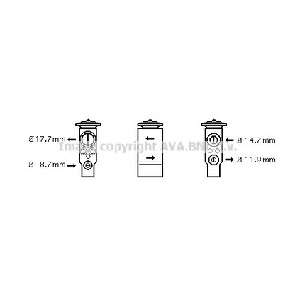 Фото Расширительный клапан, кондиционер AVA QUALITY COOLING AL1105