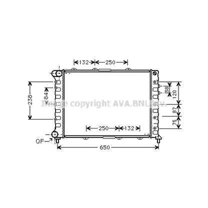 Photo Radiator, engine cooling AVA QUALITY COOLING AL2038