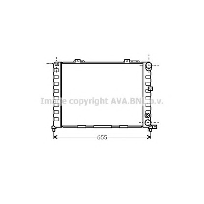 Фото Радиатор, охлаждение двигателя AVA QUALITY COOLING AL2052