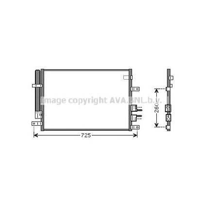 Photo Condenser, air conditioning AVA QUALITY COOLING AL5097D